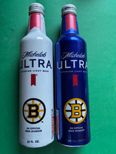 2025 MICHELOB ULTRA NHL BOSTON BRUINS NHL ALUMINUM BOTTLE CABOTTLE CAN 2 SIDED picture