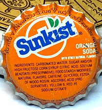 FREE SHIPPING Vintage SUNKIST Orange NEW Bottle CAP Baton Rouge LA COCA COLA Co picture
