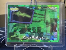 2025 Topps Chrome SpongeBob Sapphire Karen Plankton Green /99 picture