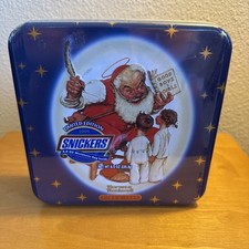 SNICKERS NORMAN ROCKWELL LIMITED EDITION Collectible CHRISTMAS TIN 1999 Unopened picture