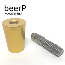 5 Pack GOLD Beer Tap Handle Ferrule 3/8