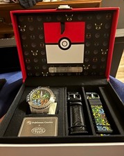 Fossil X Pokémon Center First Partner Watch 42mm 50m Limited Ed #0463/1300 picture