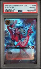 2025 DISNEY LORCANA EN 9-FABLED POWERLINE - WORLD'S GREATEST ROCK STAR PSA 10 picture