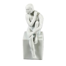 Kati Zorn white Älteste Volkstedter Porzellan EROS male bookend euc (B) picture