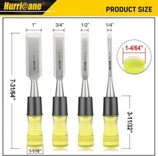 Steel Beveled Chisel Set Woodworking Carving Drop Forged Steel Grip Workshop New picture