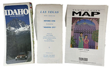 New Mexico Idaho Arizona vintage original maps 1968 1987 1997 Lot of 3 picture
