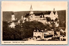 Sigmaringen RPPC Germany Schloss Castle & Bahnhof Real Photo Postcard c.1940s picture