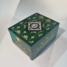 CAO L'Anniversaire Cameroon Robusto 5x50 Empty Cigar Box 7NR Dark Green Wood picture