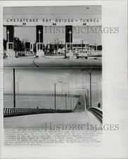 1964 Press Photo Chesapeake Bay Bridge Tunnel Entrance & Roadway - lra19907 picture