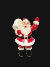 1960’s MCM Vintage Celluloid Plastic Christmas Waving Santa Figurine picture