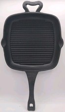 NEW PAULA DEEN CAST IRON SQUARE SKILLET 11'' HAMMERED FINISH DOUBLE POUR SPOUTS picture