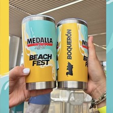 Puerto Rico Cerveza Medalla Light  Boqueron Lim Ed. Tumbler  Vaso  Bad Bunny picture