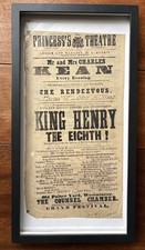 Antique Princess’s Theatre Playbill King Henry VIII Shakespeare Charles Kean picture