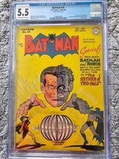 Batman #50 CGC 5.5 Comic Book Silver Age 1949 Two Face Cover picture