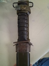 Original US WW2 M3 Knife and M8 Scabbard Marked Camillus picture
