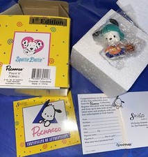 Pochacco Vintage 1997 Puppy Basketball Playin’ It 2.25” Tall Figurine Sanrio NIB picture
