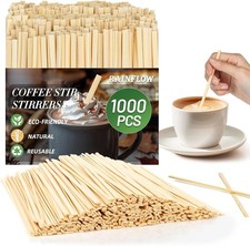 RAINFLOW 1000PCS Coffee Stirrers - Coffee Stir Sticks 5.5 Inch picture