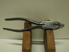 Antique S & H Co. 50-7 7 Inch Lineman Pliers Before Cushion Grip picture