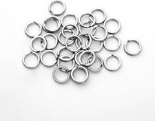 30pcs Split Rings 8mm Stainless Steel Small Key Chain Mini Keychain Rings Spl... picture