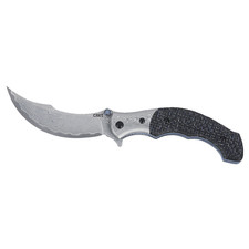 CRKT 7466 Folts Ritual Compact Folding Knife Damascus Blade Carbon Fiber New picture
