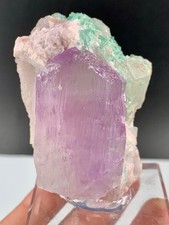 132 Gram Nice Combo Of Kunzite With Tourmaline & Quartz From Afghanistan. picture
