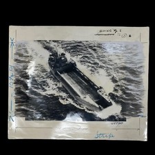 RARE WWII Normandy D-Day British Landing Craft Tank Mark IV Type 1 Photograph picture