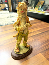1950’s - 1970’s Vintage Hand Painted Clown Figurine Resin Clown Statue 1978 picture