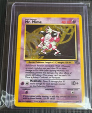 Pokemon Mr Mime 6/64 Jungle Unlimited Holo Rare 1999 WOTC Vintage picture