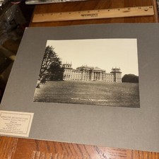Vintage Blenheim Park Palace Mounted English Architecture Photo John Vanbrugh picture