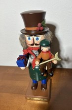 Vintage Erzgebirge Bob Cratchit & Tiny Tim Nutcracker Made in Germany 12
