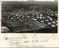 1961 Press Photo Aerial view of Shell Chemical Company in Norco, Louisiana picture
