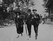 Former King Manoel II of Portugal with his wife at a tennis party Old Photo picture