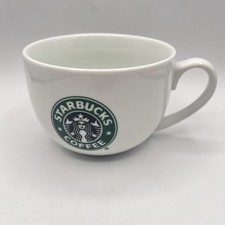 Starbucks Coffee Logo Mug 2006 White Ceramic Cup Microwave Dishwasher Safe picture
