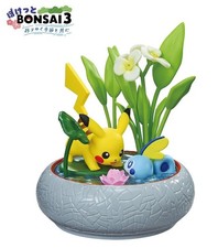 RE-MENT Pokemon Pocket Bonsai 3 Changing Seasons Mini Figure #1 Pikachu & Sobble picture