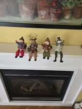 Four  Christmas Shelf Sitter Figurines Whimsical picture