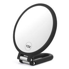Magnifying Handheld Mirror Double Sided, 1X 15X Magnification Hand Mirror,...  picture