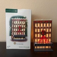 RETIRED Dept 56 Ed Sullivan Ceramic Building w/ Light Cord – Excellent Condition picture