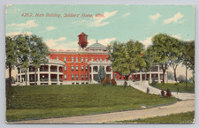 Main Building Soldiers' Home Minnesota 1911 Postcard picture