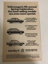 1988 Volkswagen Sedan Print Ad Advertisement  Vintage pa2 picture