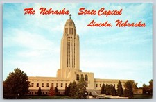 Nebraska State Capitol Lincoln Vintage Postcard picture