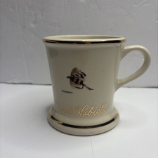 VTG Hyalyn  Fly Fishing Mug (McGinty) Wide Base W/Gold Trimmed Rim & Bast Signed picture
