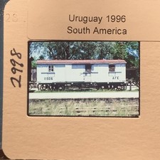 Vintage 1996 Uruguay South America 35mm Slide AFE Railway Train Car 11506 picture