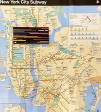 2024 Last Final Version New York City MTA NYC Subway & LIRR Train Map 23 x 32