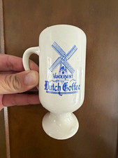 Vandermint Dutch Coffee Advertising Mug White & Blue Windmill Design picture
