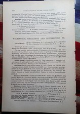 1873 Train Report WILMINGTON CHARLOTTE & RUTHERFORD RAILROAD Cherryville NC picture