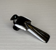 Zuni Fetish -Native American Animal Carving-Black Marble MAGPIE-Calvert Bowannie picture