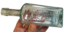 Antique Applied Top MANSFIELD & Co Memphis Tennessee Druggists Bottle 7