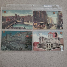 Vintage Chicago Illinois Postcards Lot 4 State St Coliseum Federal Bldg 1913 Fla picture