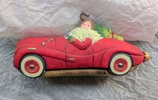 Vaillancourt Folk Art Ornament Santa In Car picture