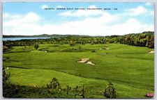 E.C. Kropp Co Crystal Downs Golf Course Postcard Frankfort Michigan Unposted picture